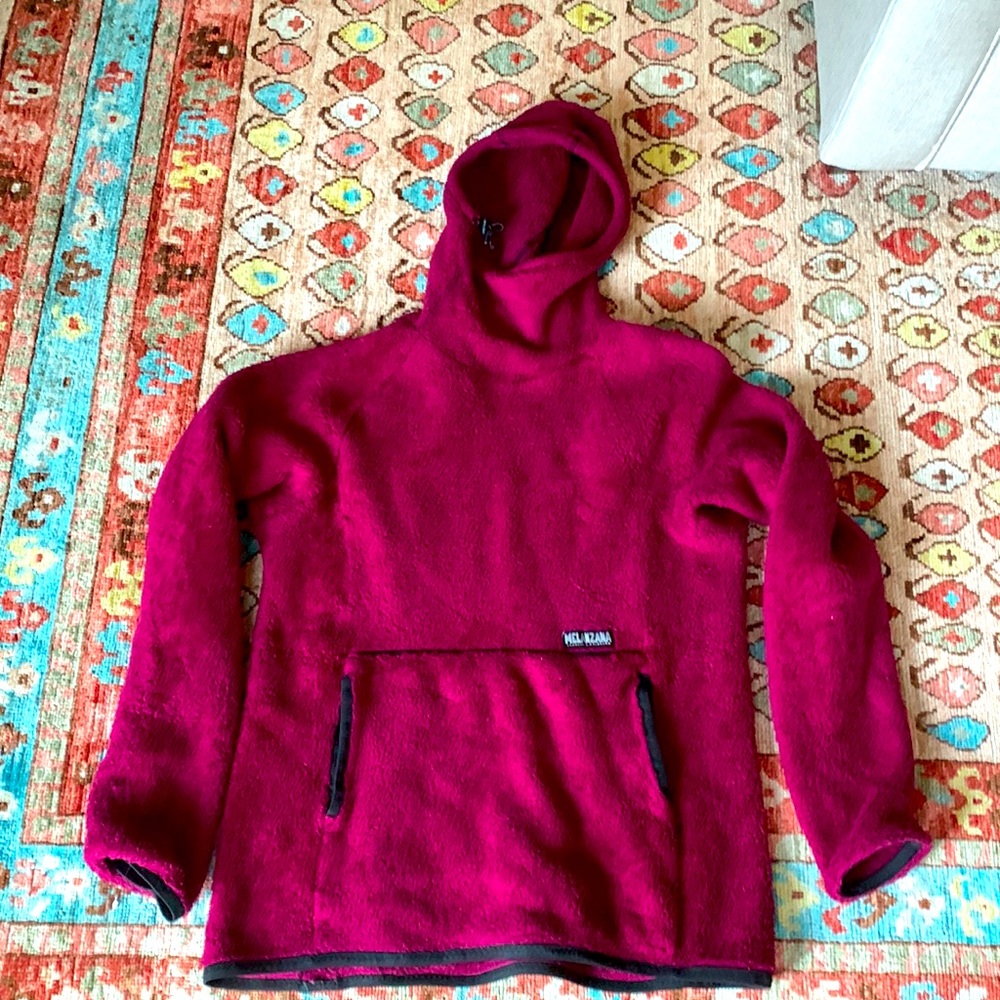 Melanzana Women’s Large Burgundy Hooded Jacket